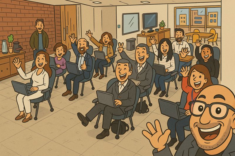 AI · Imprensa · Registro ilustrado
