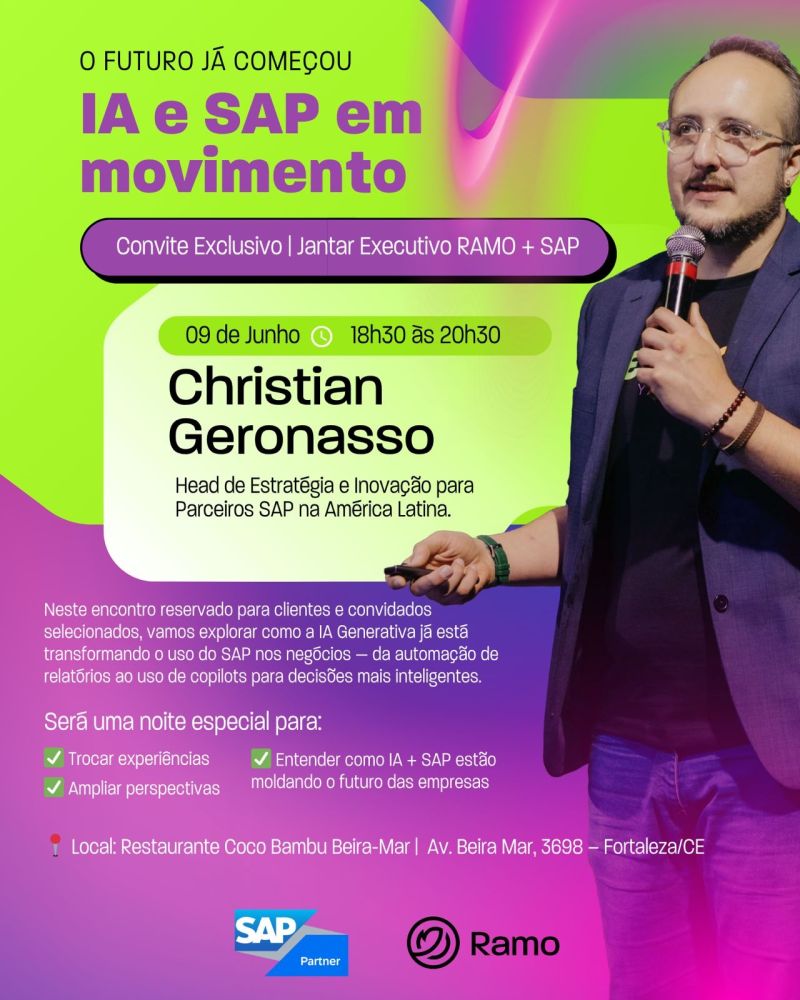 RAMO + SAP · Convite de evento